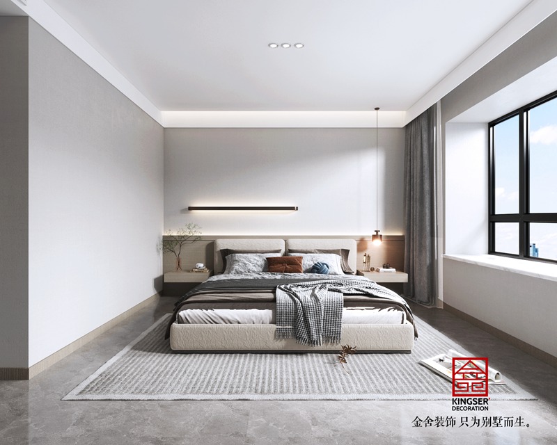 錦江府現代風格裝修臥室圖片