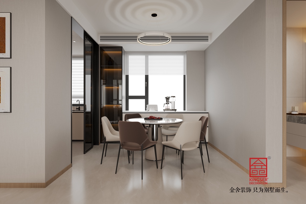 錦江府153平米現代簡約裝修-餐廳