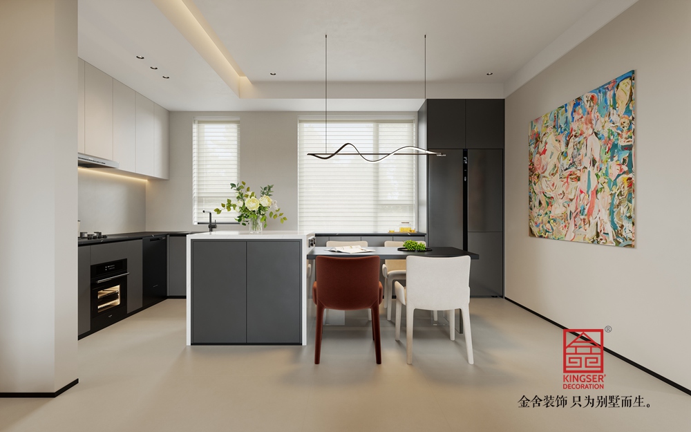 榮盛御府187平米意式風格裝修-餐廳