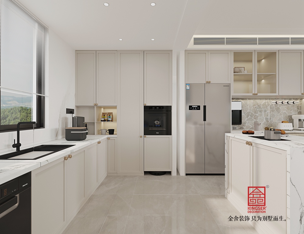 瑞凝府211平米美式輕奢風格裝修-廚房